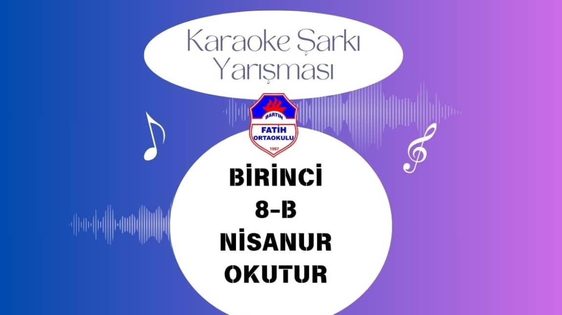 Karaoke Şarkı Yarışması Birincisi