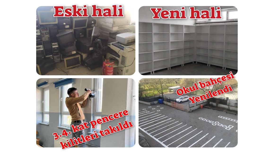 Okulumuzu Güzelleştirme Çalışmalarımız Devam Ediyor